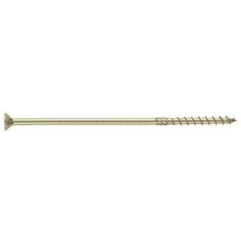 Vis à bois structurelle tête fraisée - Acier électrozingué jaune - Torx 10x220 mm - T40 - Boite de 50
