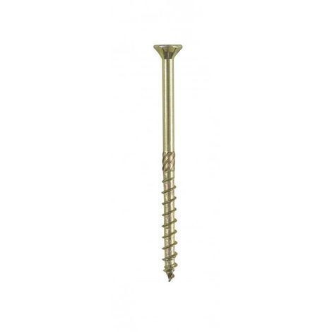 Vis à bois structurelle tête fraisée - Acier électrozingué jaune - Torx 10x160 mm - T40 - Boite de 50