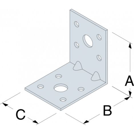 Equerre d'assemblage EA 62x62mm - ep  2mm