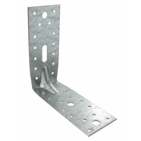 Simpson Strong Tie – Équerre de fixation renforcée en acier galvanisé 65x150x150mm – Épaisseur 2,5mm – Pour structures bois et béton armé