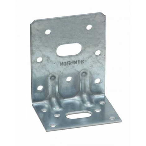 Simpson Strong Tie – Équerre de fixation renforcée 75x162,5x62,5mm en acier galvanisé S250GD – Épaisseur 2,5mm – Boîte de 50 pièces