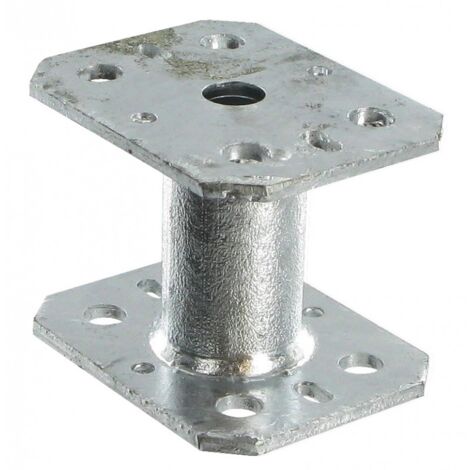 Petit pied de poteau fixe PPMINI 90x70mm - ep 4mm