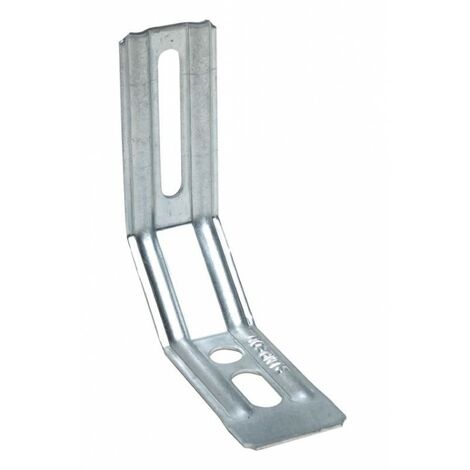 Simpson Strong Tie – Équerre de fixation nervurée pan coupé 30x130x81mm – Acier galvanisé S250GD – Épaisseur 1,5mm – Boîte de 100 unités