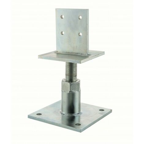 Pied de poteau réglable PIBA 120x120mm - ep 8mm