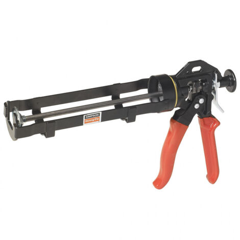Simpson Strong Tie – Pistolet extrudeur DT300 – Application résine et silicone – Capacité 280/300 ml – Poignée ergonomique avec démultiplicateur de force (1/4)