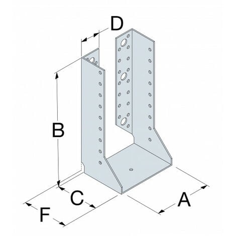 Sabot à ailes intérieures SAI-SAIL 70x135mm - ep 2mm