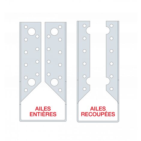 Sabot à ailes intérieures SAI-SAIL 76x62mm - ep 2mm