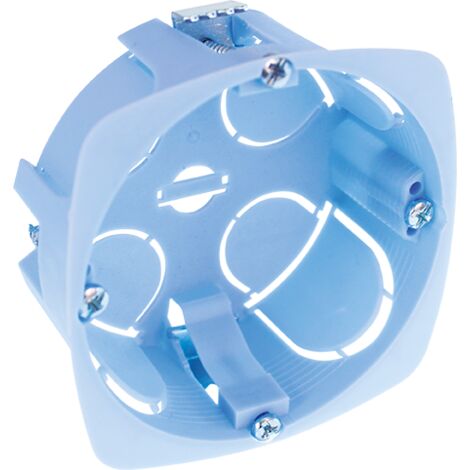 Eur Ohm – Boîte de dérivation Ø67mm profondeur 30mm – Parois minces pour cloisons sèches – IP20 IK04 – Étriers métalliques conformes NF EN 60670-1 (1/3)