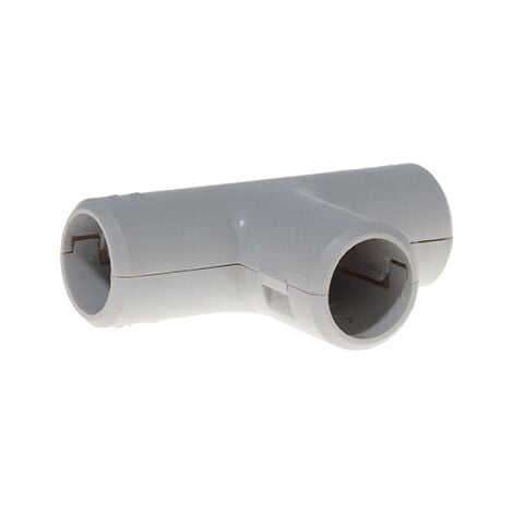 Lot de tés ouvrables IP41 irl'oc gris pour tubes IRL Ø32mm - Boite de 10