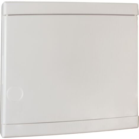 Porte blanche pour coffret maxi-rail (rajout serrure possible) Coffret 13 modules 19005