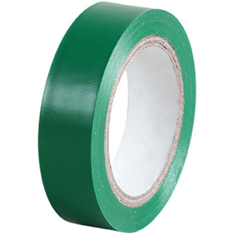 Ruban adhésif isolant électrique 15mm x 10m vert