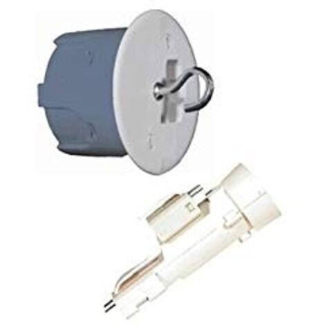 Eur Ohm – Kit point de centre DCL E27 67mm – Douille pour installation plafond – Compatible cloisons sèches – Kit complet XL Pro
