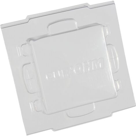 Eur Ohm – Boitier de protection pour prise électrique – Clips transparents – 0.5 cm de hauteur – Pour espaces confinés