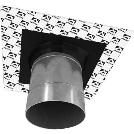Ubbink – Manchon d'étanchéité pare-vapeur 80/200 mm – Tissu EPDM flexible pré-perforé – Résistance à l'arrachement 30 N/25 mm – Couleur noir