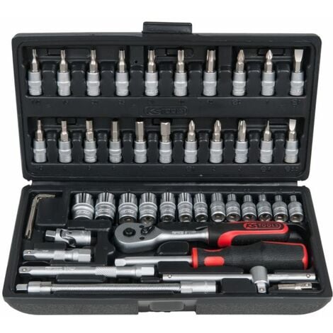 KS Tools Ensemble d'outils multiples de 179 pièces - Jeu de cliquets / Jeu  de douilles