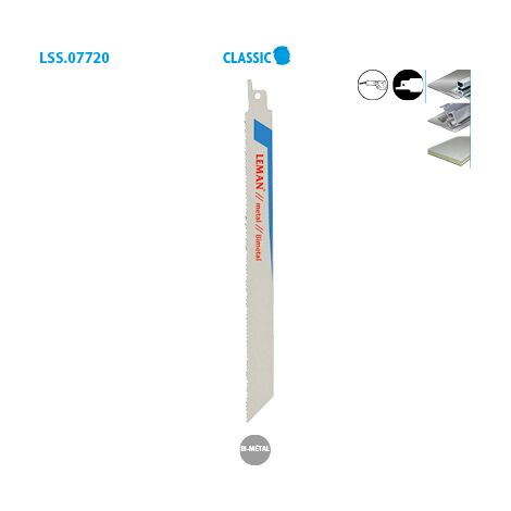 Boite de 5 lames scie sabre métal panneaux sandwichs Classic (1/4)