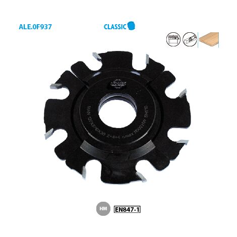 Leman – Fraise à rainer extensible D120 – Diamètre d'alésage 150 mm – Pour bois dur et teck – Coupe nette sans éclat