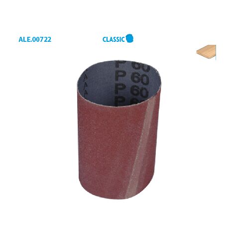 Leman – Manchon abrasif de ponceuse ø 80mm – Hauteur 120mm – Longueur 250mm – Grain 80 pour finition de haute qualité sur surfaces variées