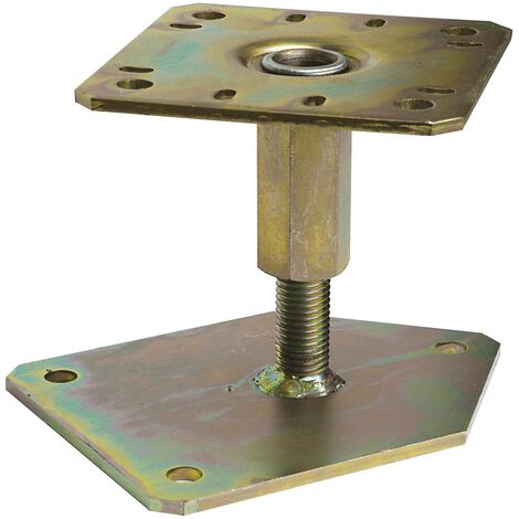 Pied poteau réglable PBLR 130x100mm - ep 5mm (1/4)