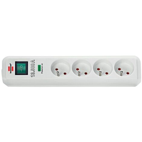 Brennenstuhl – Multiprise 8 prises parasurtenseur 1,4 m 13500A – Interrupteur marche-arrêt – Protection enfants – Indicateur de protection active