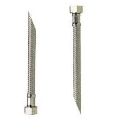 Pbtub – Flexible tresse inox sanitaire – Ø8mm avec joint – femelle femelle – 30cm – Pour installations en milieu humide