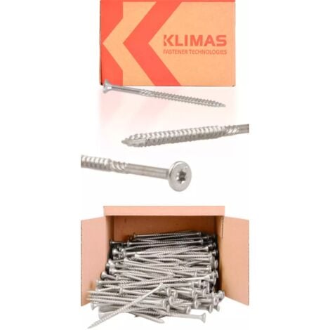 Vis à bois zinguée blanc - tête fraisée - filetage partiel - empreinte torx - pointe anti-fendage 3x40 - Boîte de 500