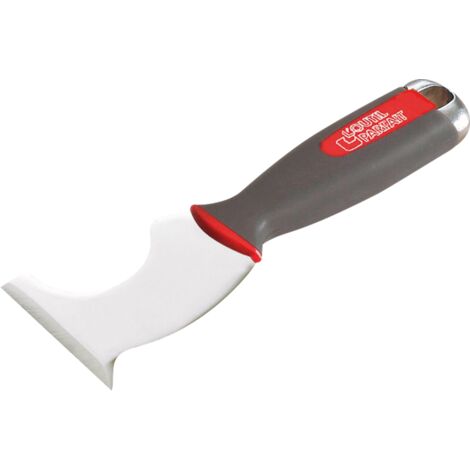 L'Outil Parfait – Couteau à enduire inox 7 cm – Lame en acier trempé – Manche bi-matière – Pour grattage, décapage, rebouchage, nettoyage rouleaux