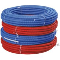 Pbtub – Tube multicouches pré-gainé – Gaine bleue Ø16 ép.2 – Couronne bleue 100ml – Pour installations en plomberie