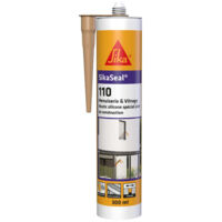 Mastic de fixation Sikaseal 110 pour menuiserie et vitrage – Cartouche 300 ml beige pierre – Pour béton armé et espaces humides