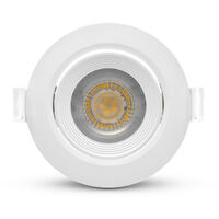 Spot LED encastrable inclinable CARAT ECO IP20 Blanc - Ø90 x 44mm Ø68mm - 4000K Blanc neutre - 7W - 500 Lm