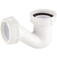 Siphon de lavabo tamis en plastique 1 1/4 50mm Blanc - Proachats