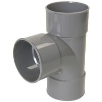 Nicoll – Culotte simple PVC vidange 90° femelle femelle Ø50 – Raccord pour évacuation eaux usées – Fixation par emboîtement – Pour chantiers humides