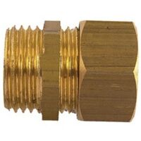 Raccord laiton bicone union mâle droit 15X21-12