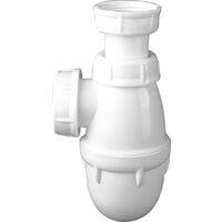 Nicoll – Siphon évier réglable PVC Ø40 – Pour installations sous évier – Résistant aux produits chimiques – Diamètre 40mm pour évacuation efficace