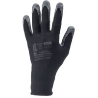 Gants de manutention nitrile enduit – Tricot polyester jauge 13 sans couture – Grip sec et huileux – Norme EN 388 – Protection contre dermatites – Eurotechnique