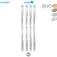 Leman – Assortiment de 12 lames à chantourner pour bois dur et Corian® – Largeur 2/3 mm – Épaisseur 0,25/0,5 mm – 10/6 DPC