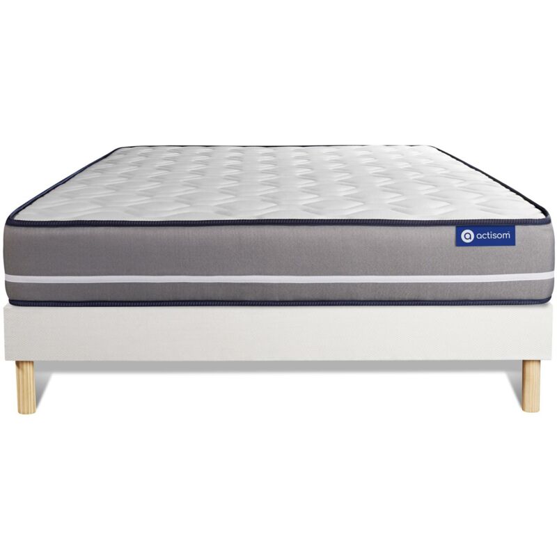Pack colchón Actiflex pur 160x220cm + Somier multiláminas, Muelles ensacados, 3 zonas de confort