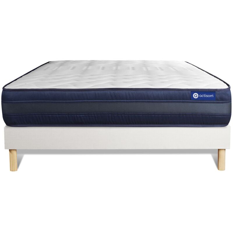 Pack colchón Actiflex tech 150x200cm + Somier multiláminas, Muelles ensacados y espuma viscoelástica