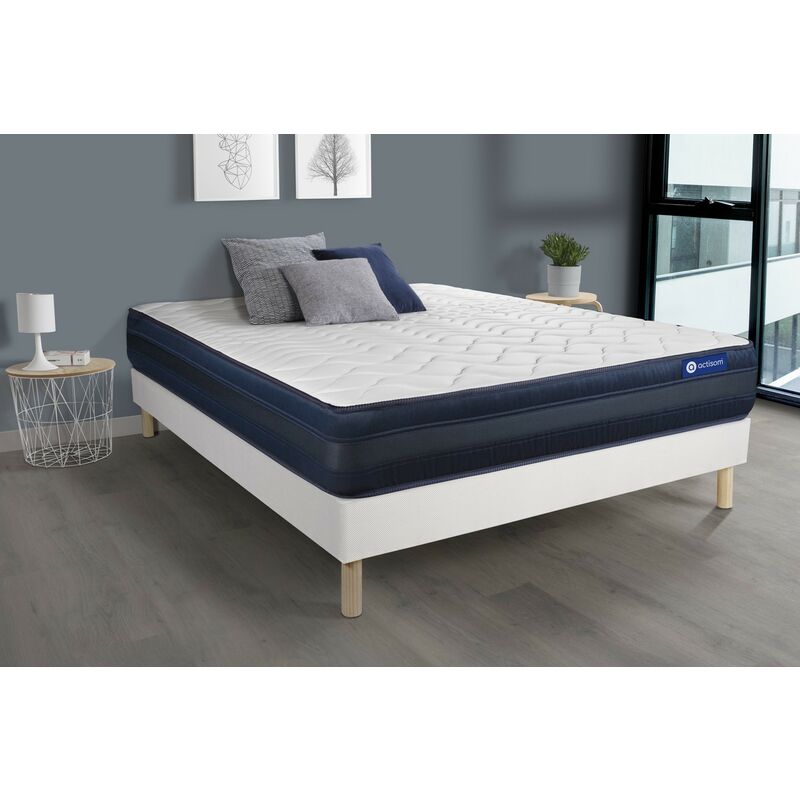 Pack colchón Actiflex tech 200x200cm + Somier multiláminas, Muelles ensacados y espuma viscoelástica