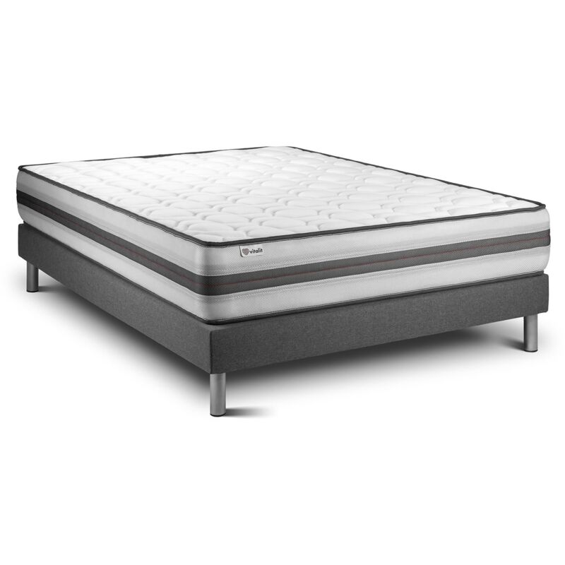 Pack Colchón VITALPOWER RECOVER 150 x 200 cm + Somier multiláminas, Espuma viscoelástica, 5 zonas de confort