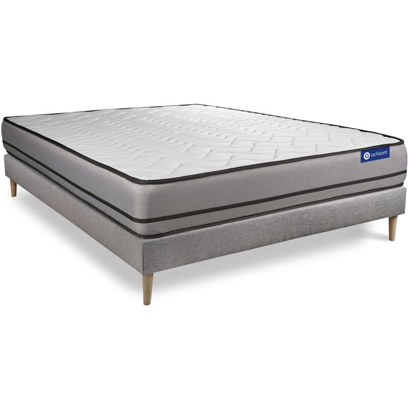 Pack colchón Actimemo night 180x210cm + Somier, espuma viscoelástica, 3 zonas de confort