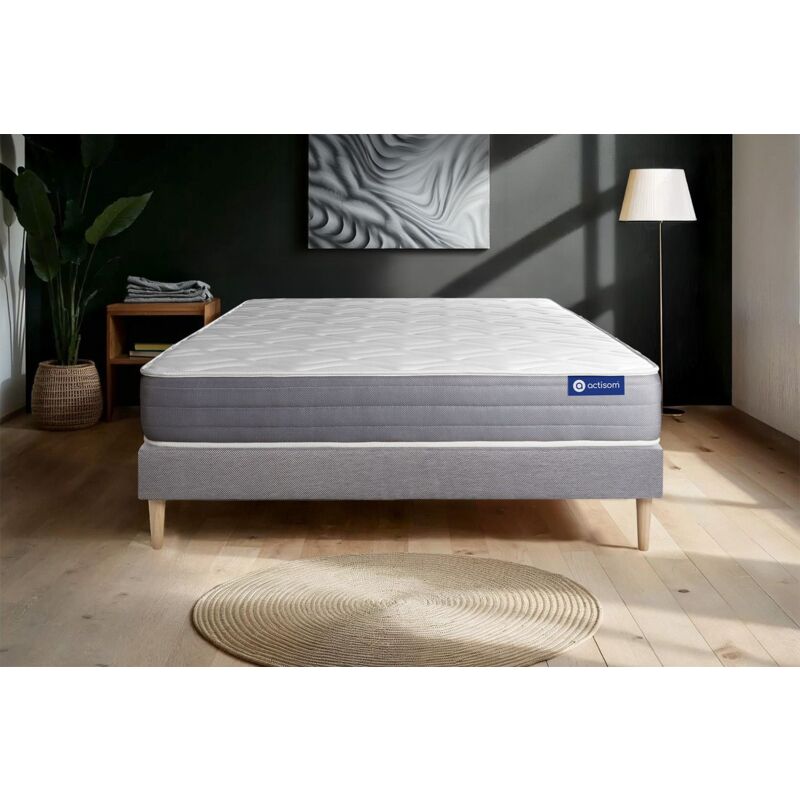 Pack colchón Actimemo dream 120x210cm + Somier, espuma viscoelástica, 5 zonas de confort