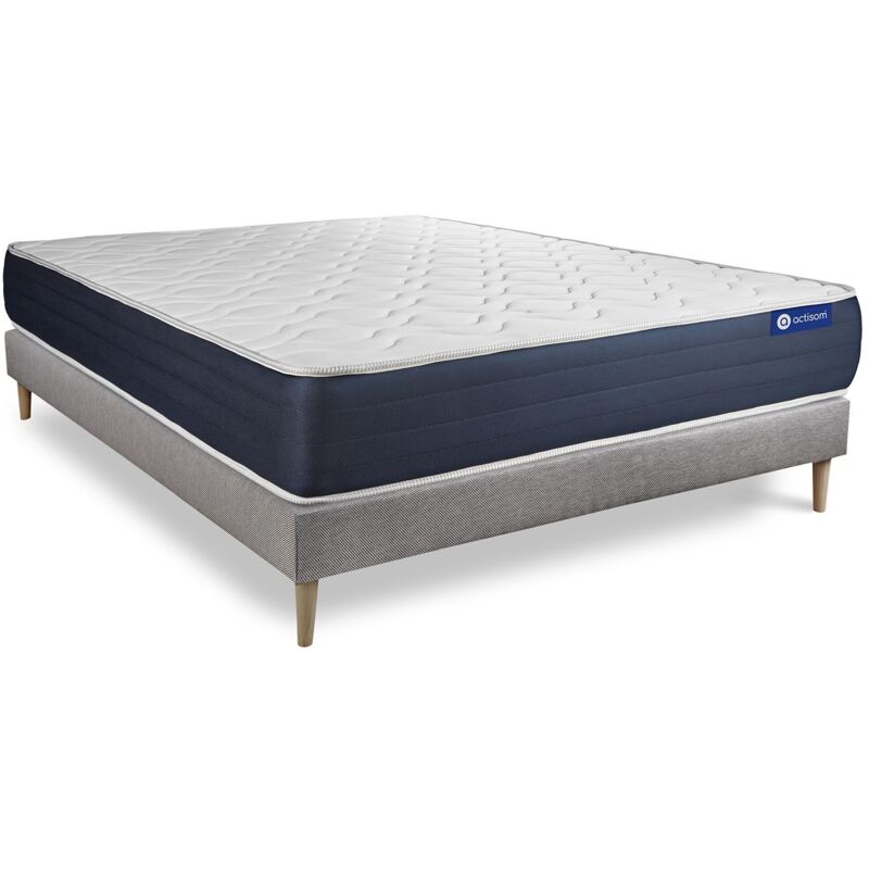 Conjunto De Somier actisom actimemo sleep gris 135x200cm pack espuma 5