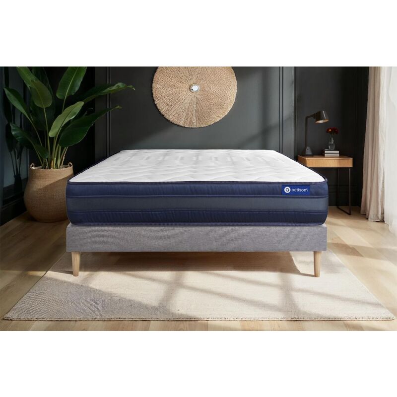 Conjunto De Somier actisom actimemo techx gris 120x210cm pack espuma 5