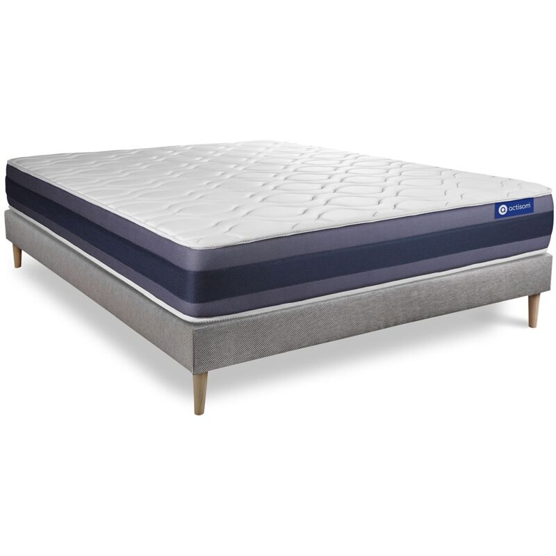 Pack colchón Actimemo morpho 160x190cm + Somier, espuma viscoelástica, 5 zonas de confort