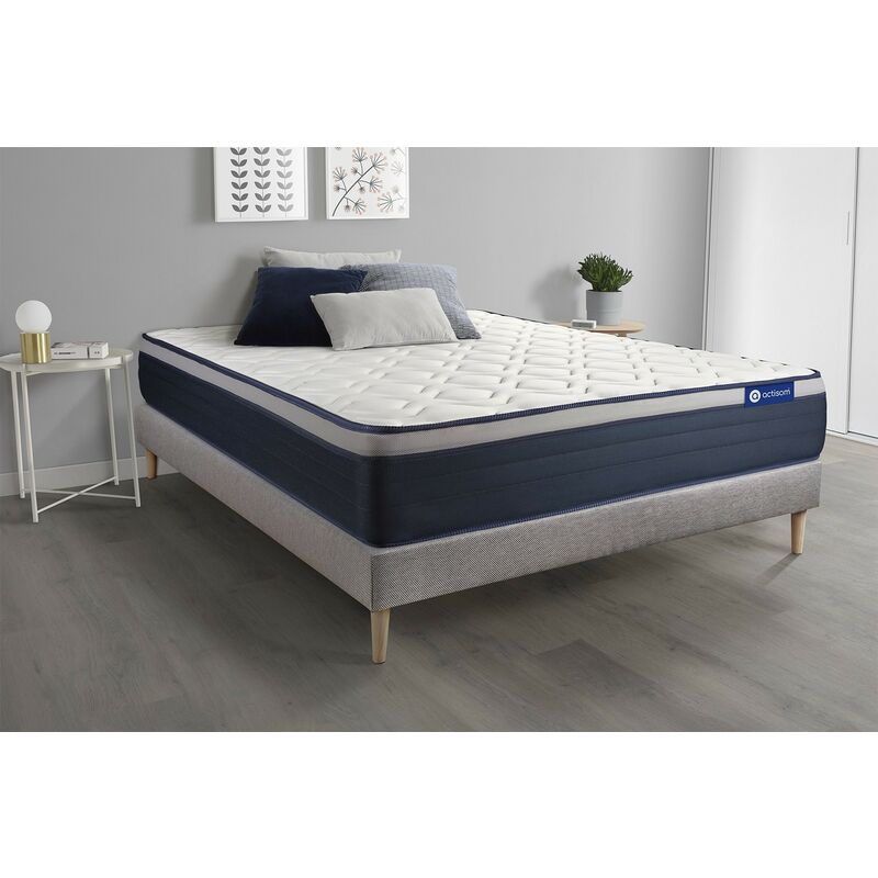 Pack colchón Actimemo max 150x190cm + Somier, espuma viscoelástica, 7 zonas de confort