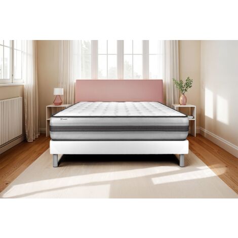 Matratzenset VITAL POWER RECOVER 140 x 220 cm Bettrahmen Kit weiß (1/5)