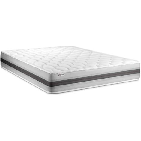 Komplettpaket Bett - Matratze 200x200 cm + Boxspringbett mit Lattenrost (im Set) + 2 Kopfkissen + Bettdecke - Vitalspring Recover (1/5)