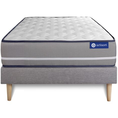 Actiflex pur matratze 90x200cm + Bettgestell mit lattenrost - Dicke : 20cm - Taschenfederkern - H4 (1/5)