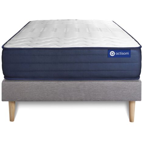 Actilatex life matratze 90x190cm + Bettgestell mit lattenrost - Dicke : 22cm - Latex und Memory-schaum - H5 (1/5)